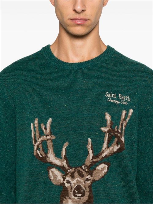 Maglione uomo verde MC2 SAINT BARTH | HERON 01834G51 EMB